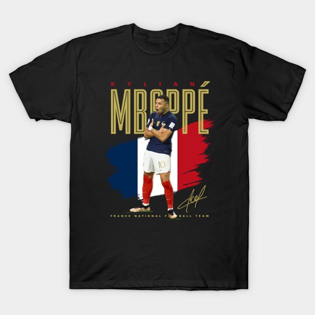 Kylian Mbappe Celly T-Shirt by Juantamad